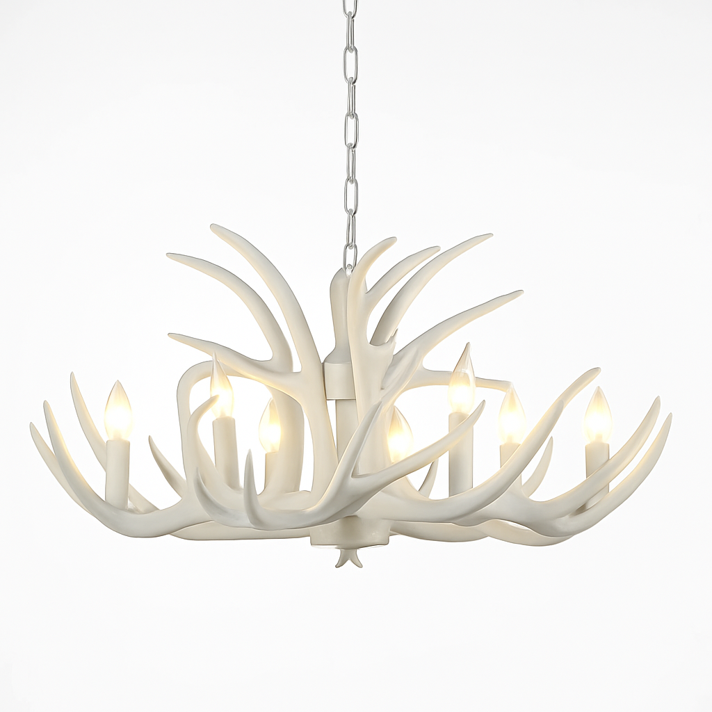 lustre en résine en forme de bois de cerf pour décoration de maison
