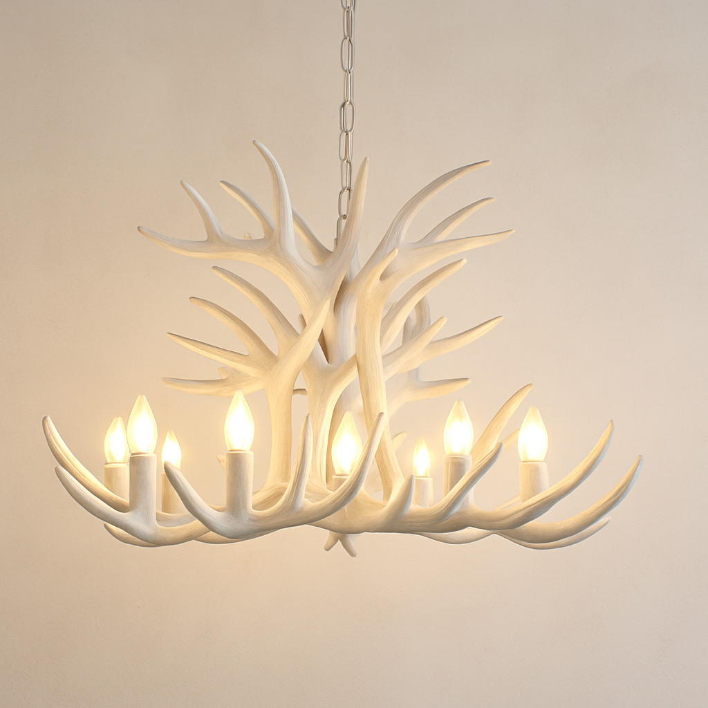 lustre en résine en forme de bois de cerf pour décoration de maison
