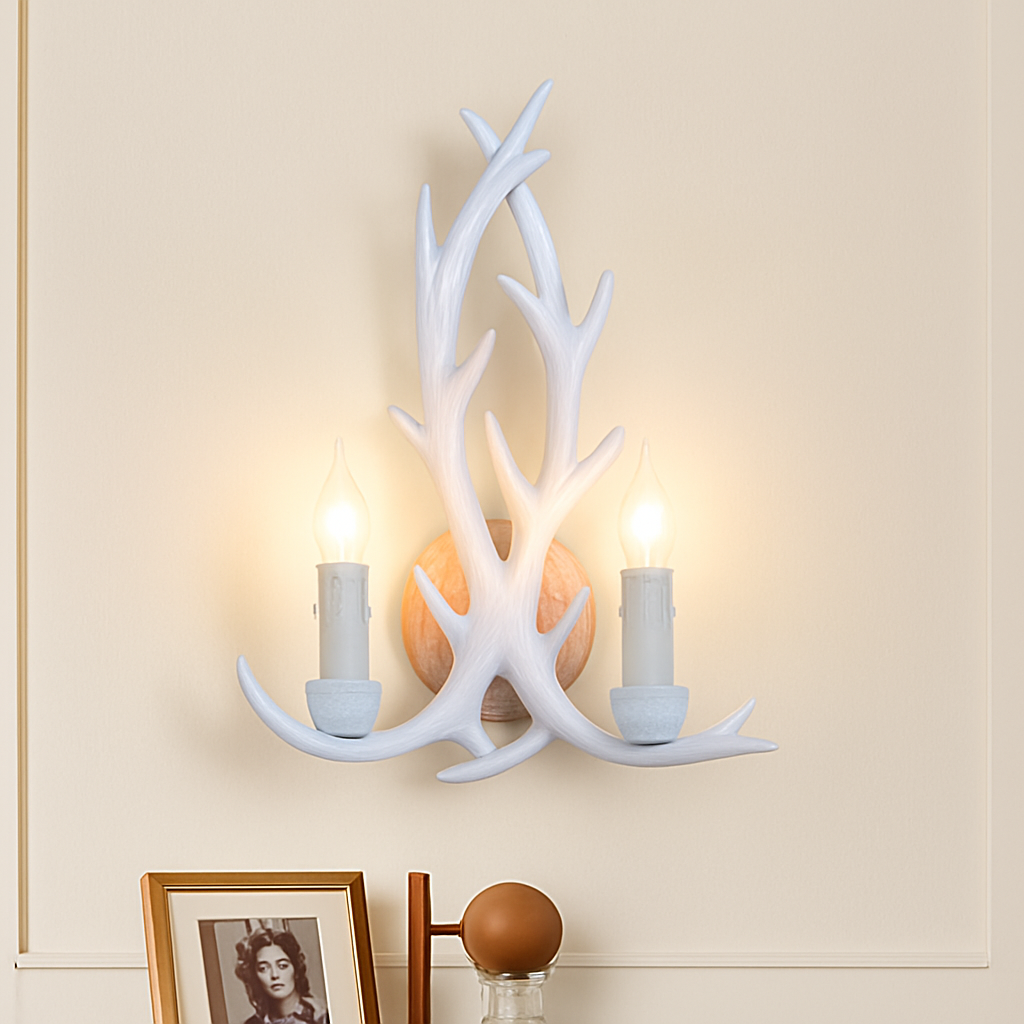 lustre en résine en forme de bois de cerf pour décoration de maison