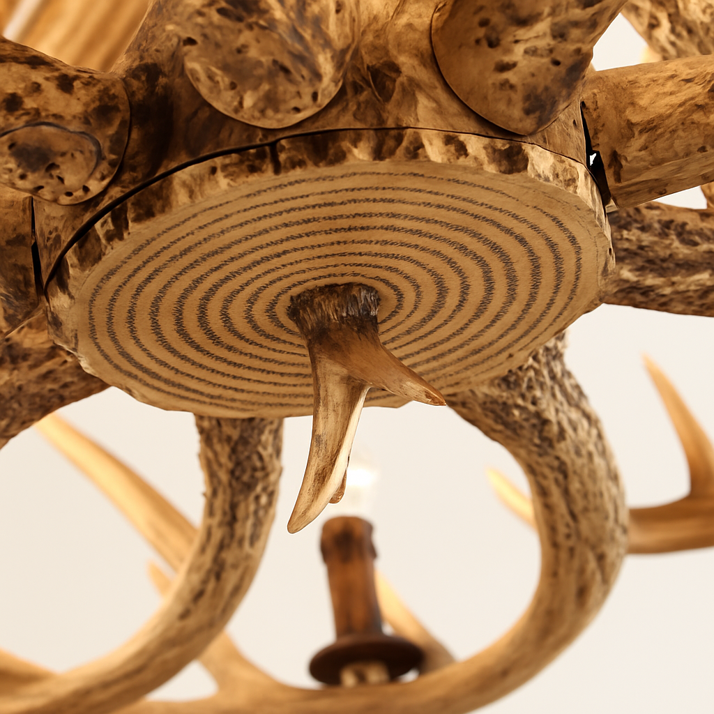lustre en résine en forme de bois de cerf pour décoration de maison
