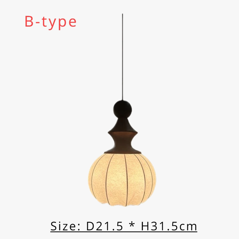 lustre en soie avec abat-jour en tissu lumineux