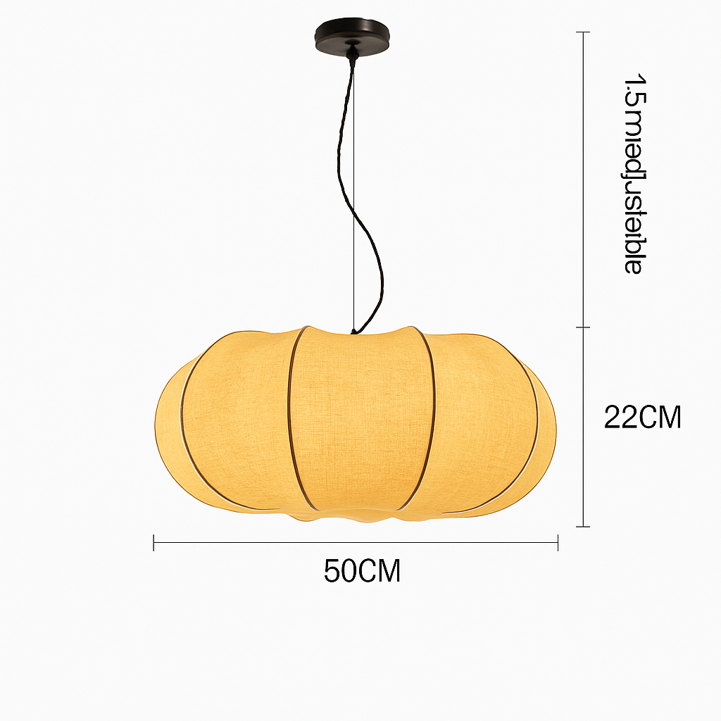 lustre en soie design nordique wabi sabi pour intérieur moderne