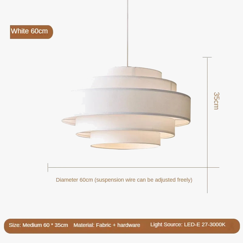 lustre en tissu créatif pour un éclairage minimaliste personnalisé