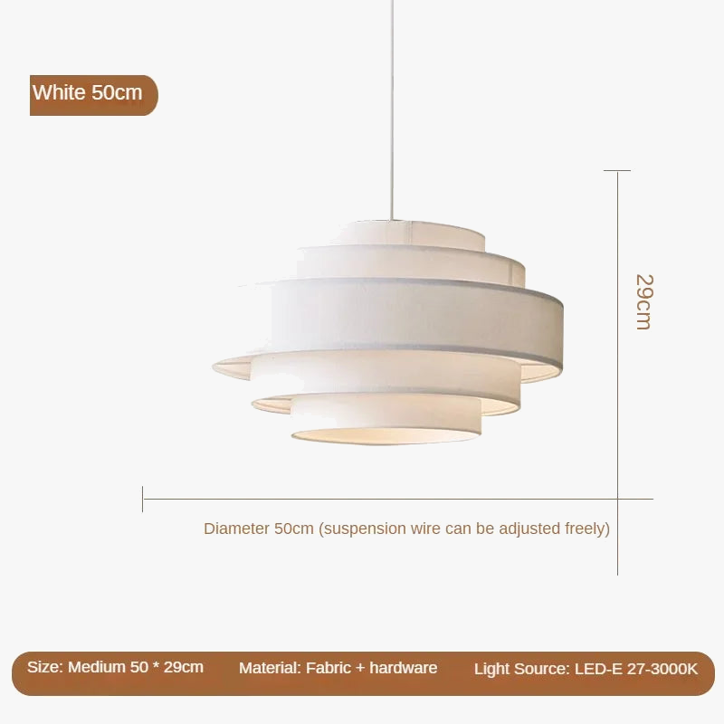 lustre en tissu créatif pour un éclairage minimaliste personnalisé