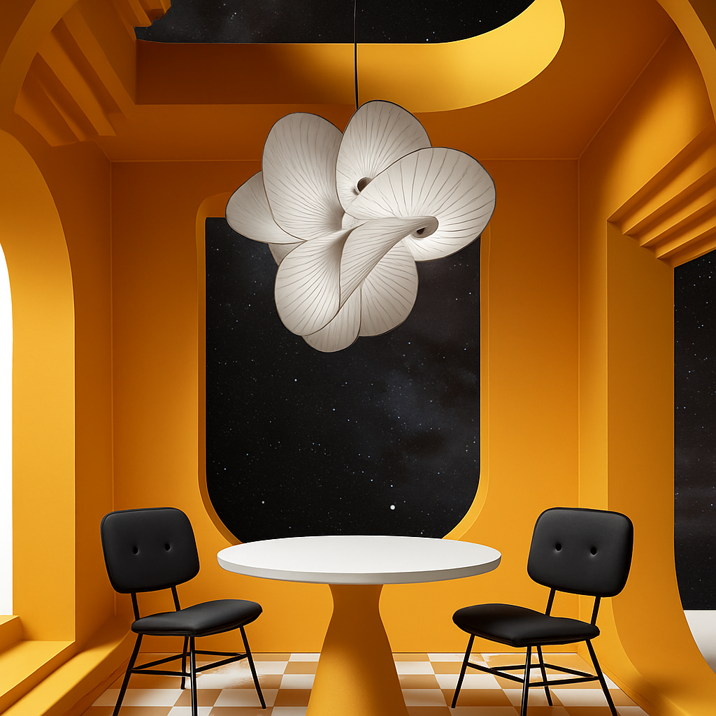 lustre 	 en tissu design éclairage maison fil réglable