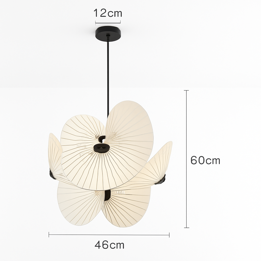 lustre 	 en tissu design éclairage maison fil réglable
