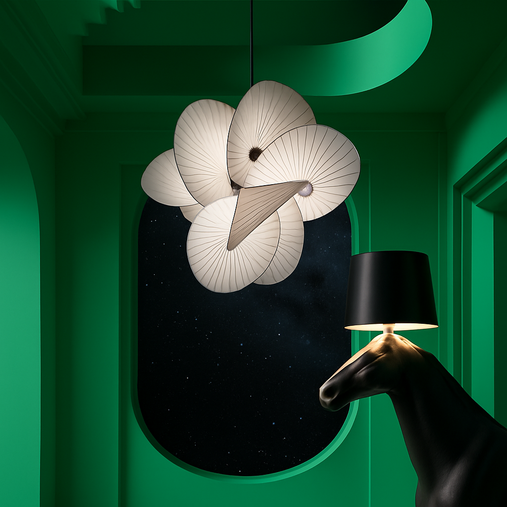 lustre en tissu design pour restaurant bureau et salon
