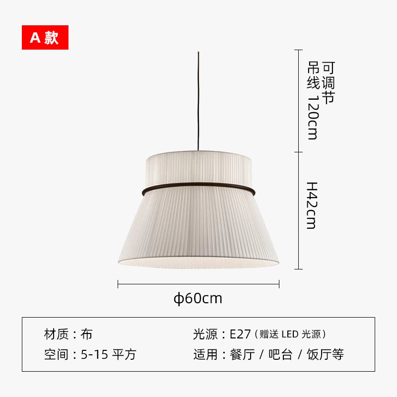 lustre en tissu japonais design pour restaurants et bars