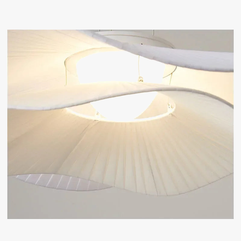 lustre en tissu à led pour un intérieur moderne et minimaliste