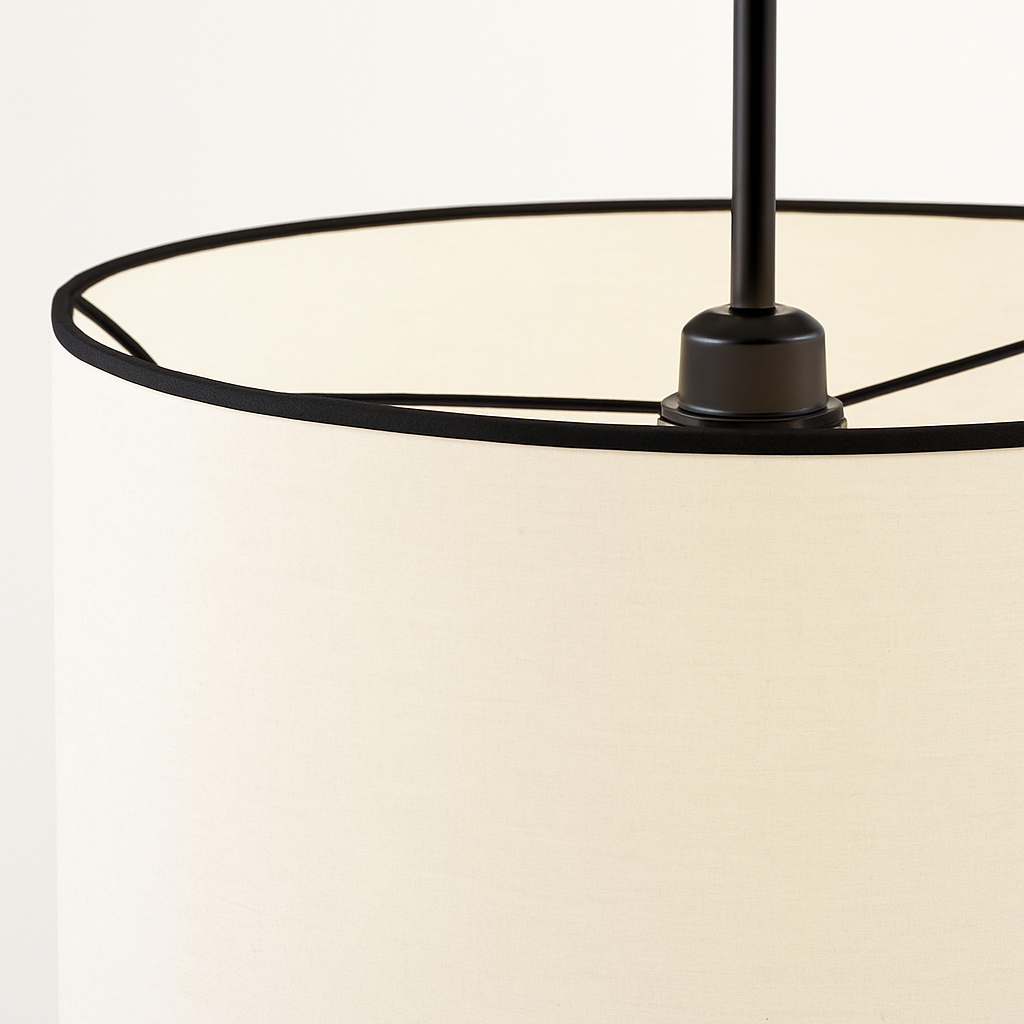 lustre en tissu led suspension design nordique moderne
