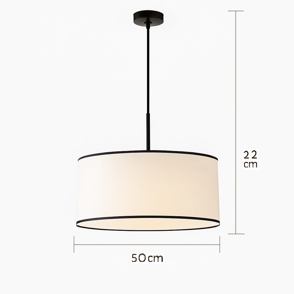 lustre en tissu led suspension design nordique moderne