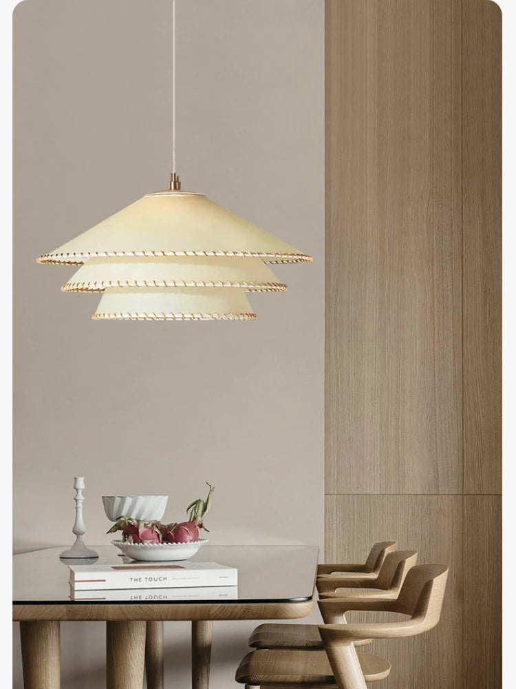 lustre en tissu nordique pour décoration intérieure élégante