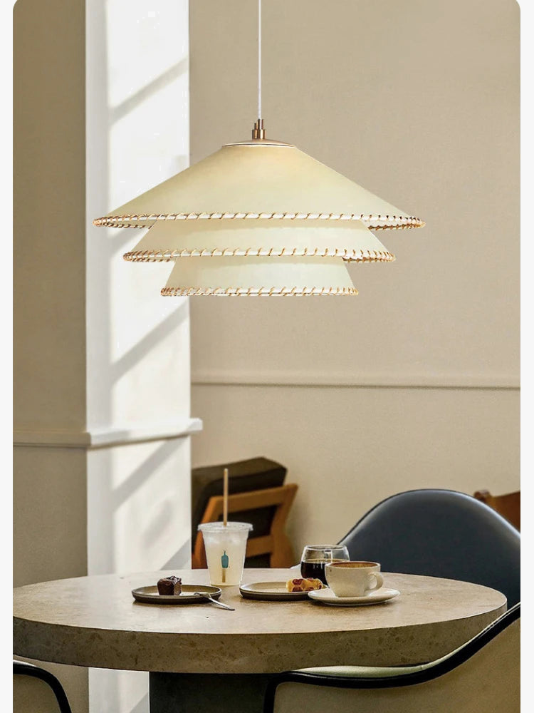 lustre en tissu nordique pour décoration intérieure élégante
