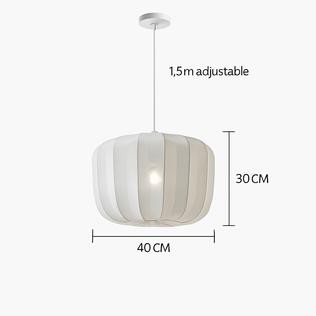 lustre en tissu rétro pour décoration intérieure design nordique