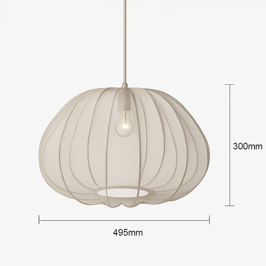 lustre en tissu rétro pour décoration intérieure design nordique