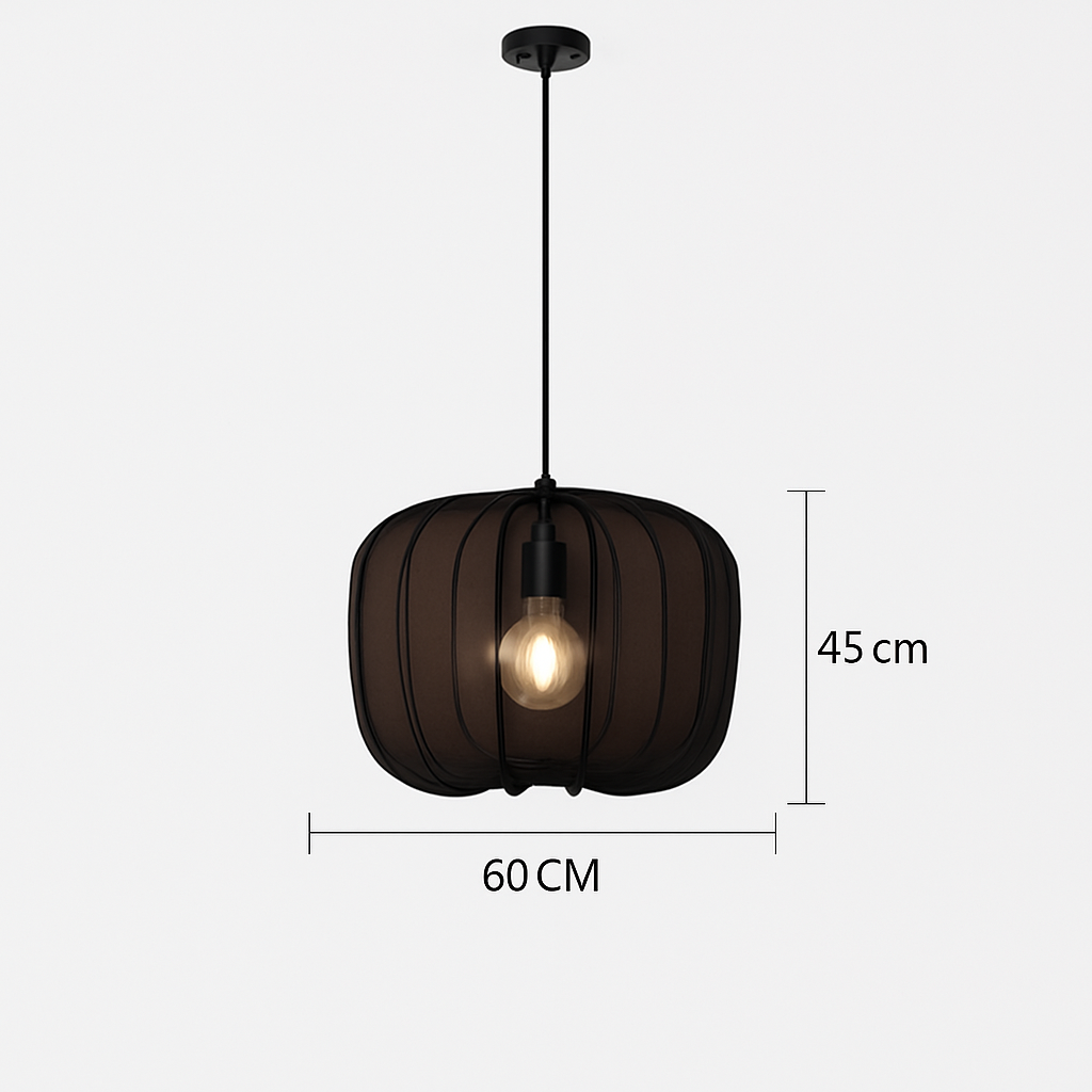 lustre en tissu rétro pour décoration intérieure design nordique