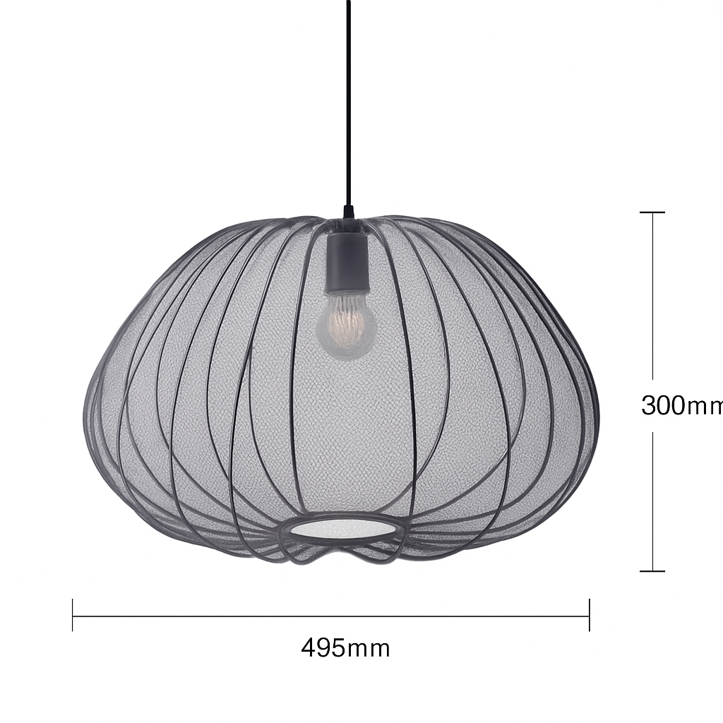 lustre en tissu rétro pour décoration intérieure design nordique