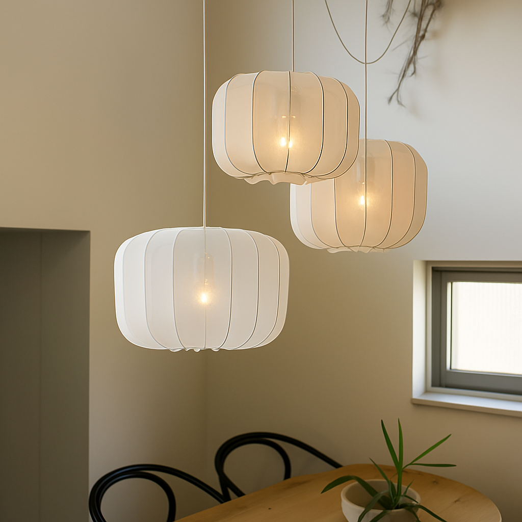lustre en tissu rétro pour décoration intérieure design nordique