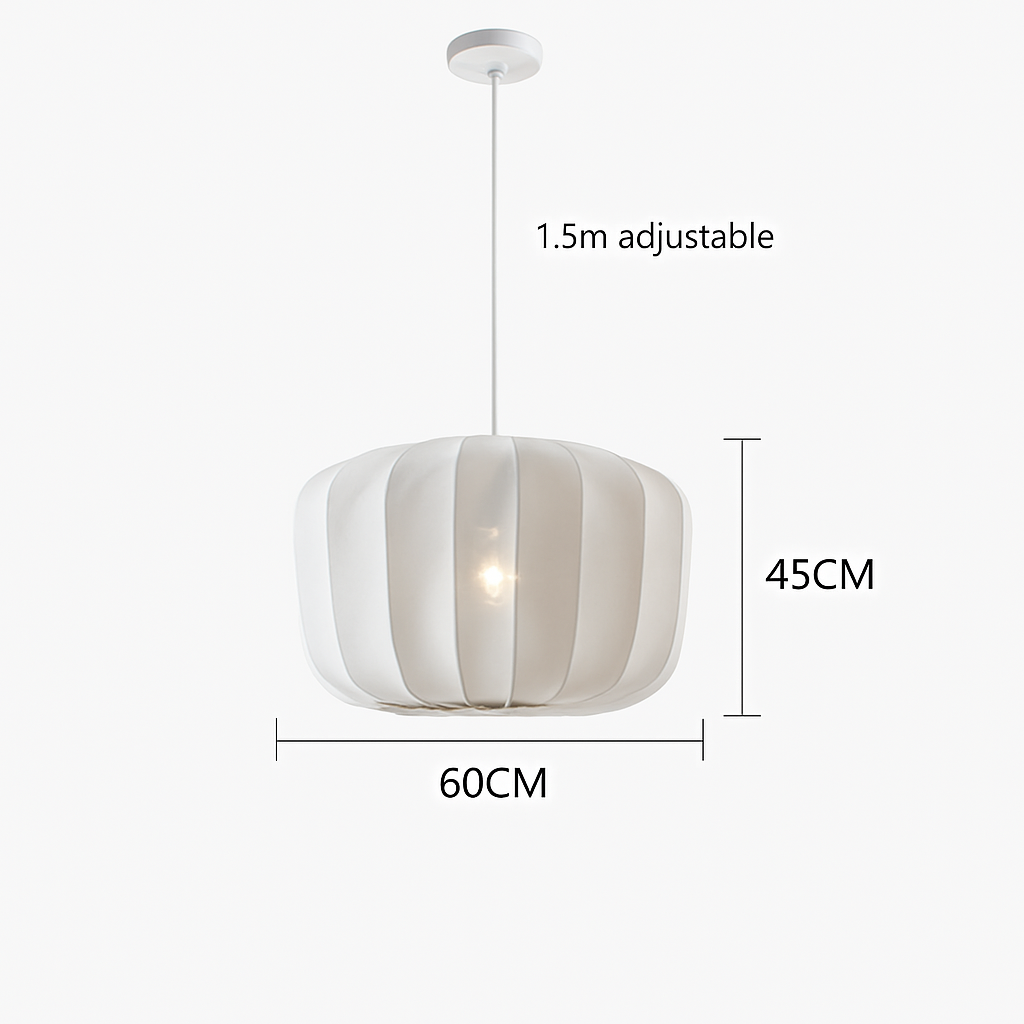 lustre en tissu rétro pour décoration intérieure design nordique