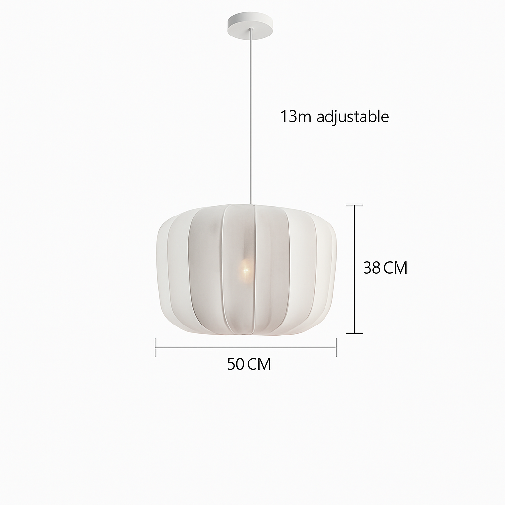 lustre en tissu rétro pour décoration intérieure design nordique