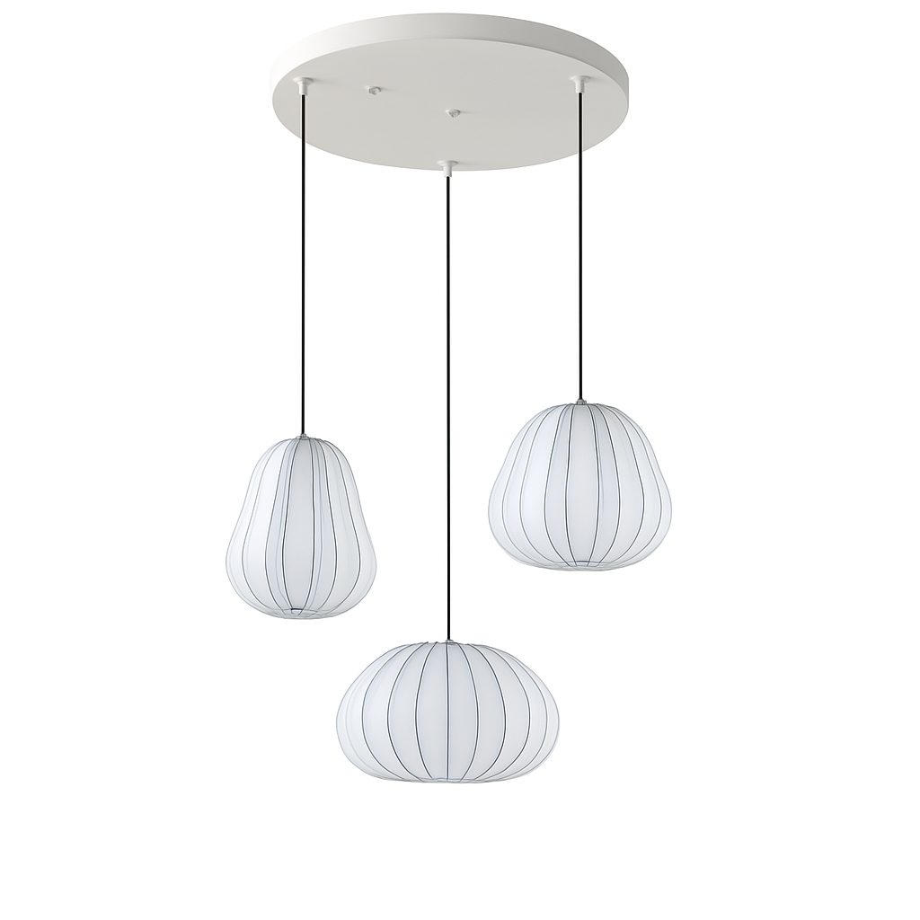 lustre en tissu wabi-sabi pour restaurant et bar décoratif
