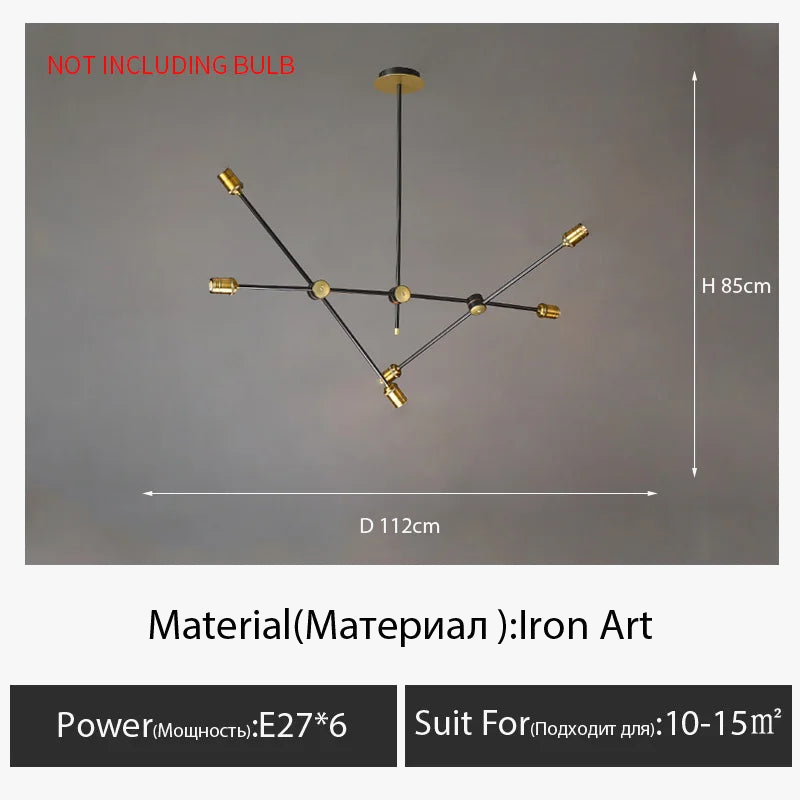 lustre en tube de verre design nordique pour décoration intérieure
