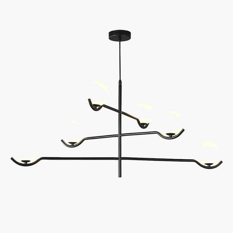 lustre en verre blanc design moderne pour intérieur élégant