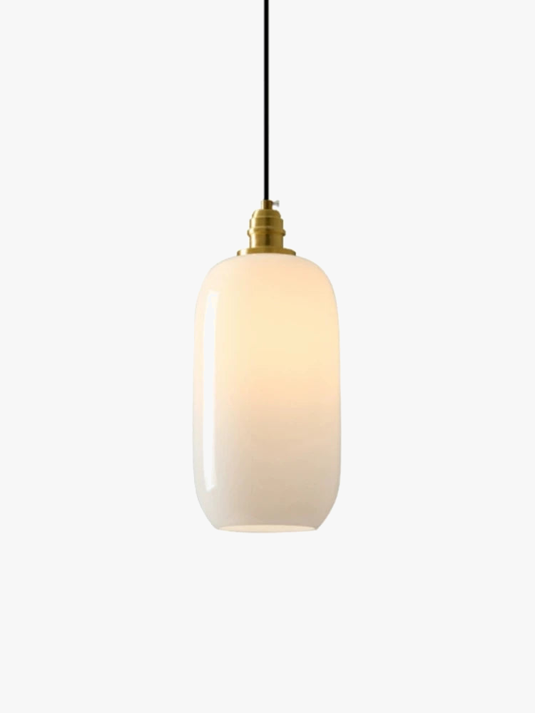 lustre en verre blanc pour une ambiance artistique élégante