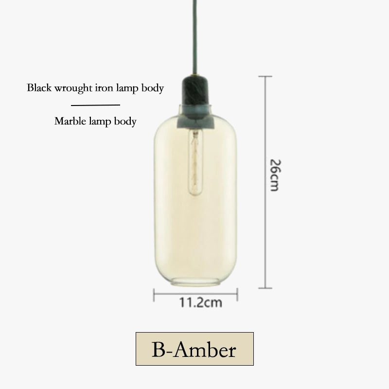 lustre en verre danois créatif rétro pour une ambiance nordique