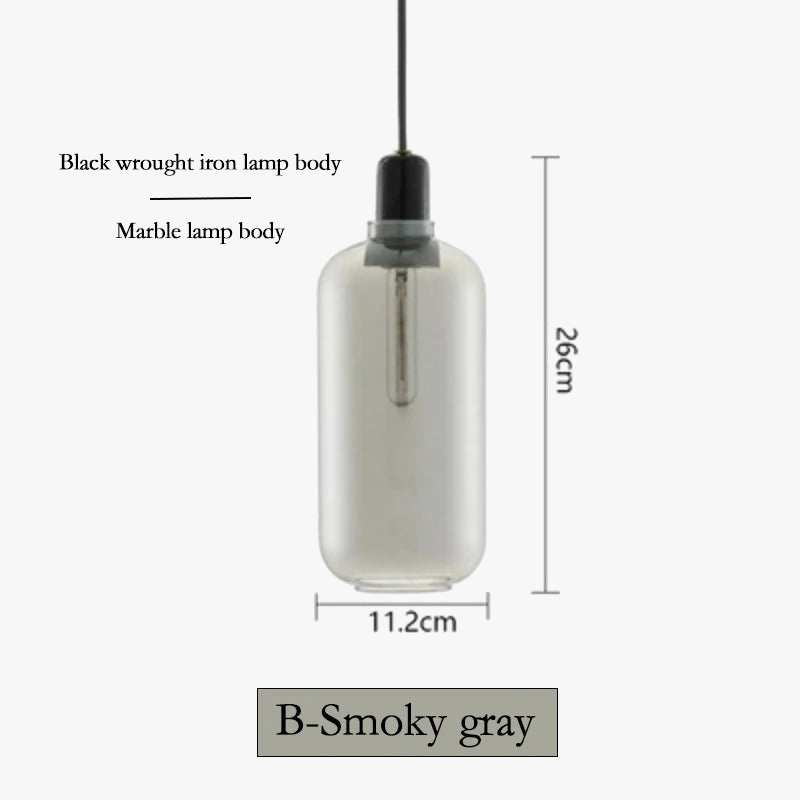 lustre en verre danois créatif rétro pour une ambiance nordique