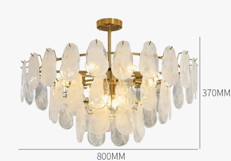 lustre en verre de luxe pour éclairage créatif et décoratif