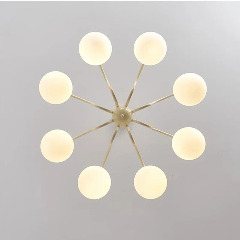 lustre en verre de style français idéal pour hôtel