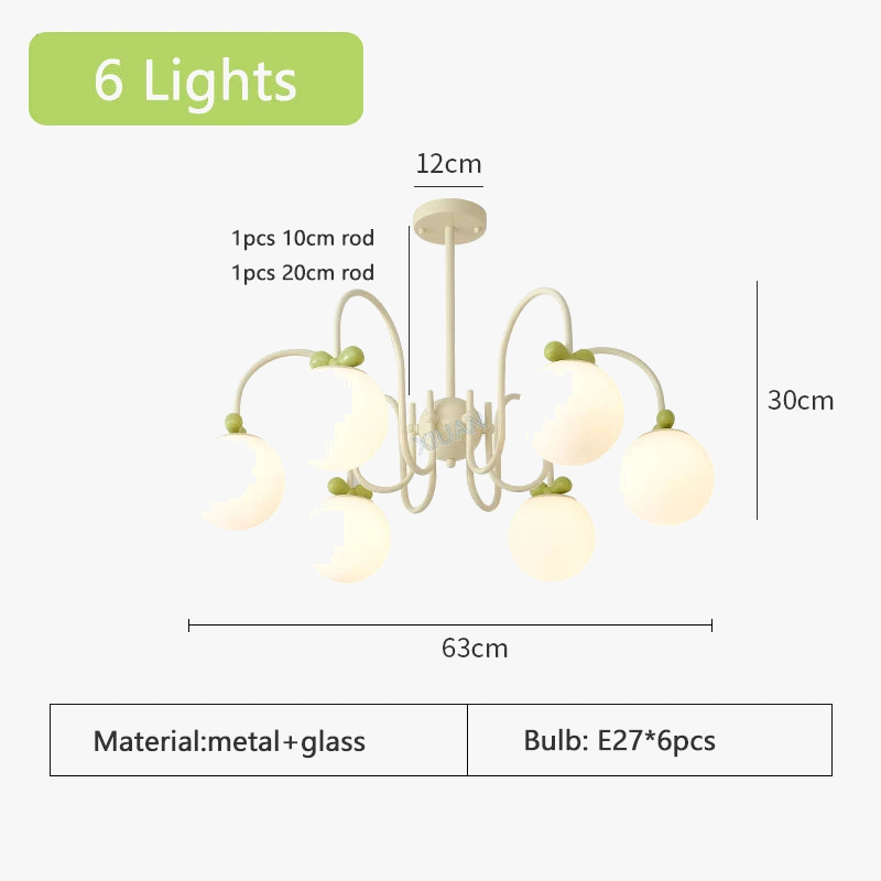 lustre en verre de style français idéal pour hôtel