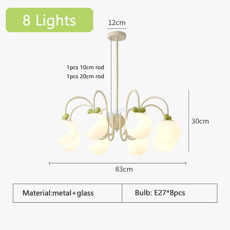 lustre en verre de style français idéal pour hôtel
