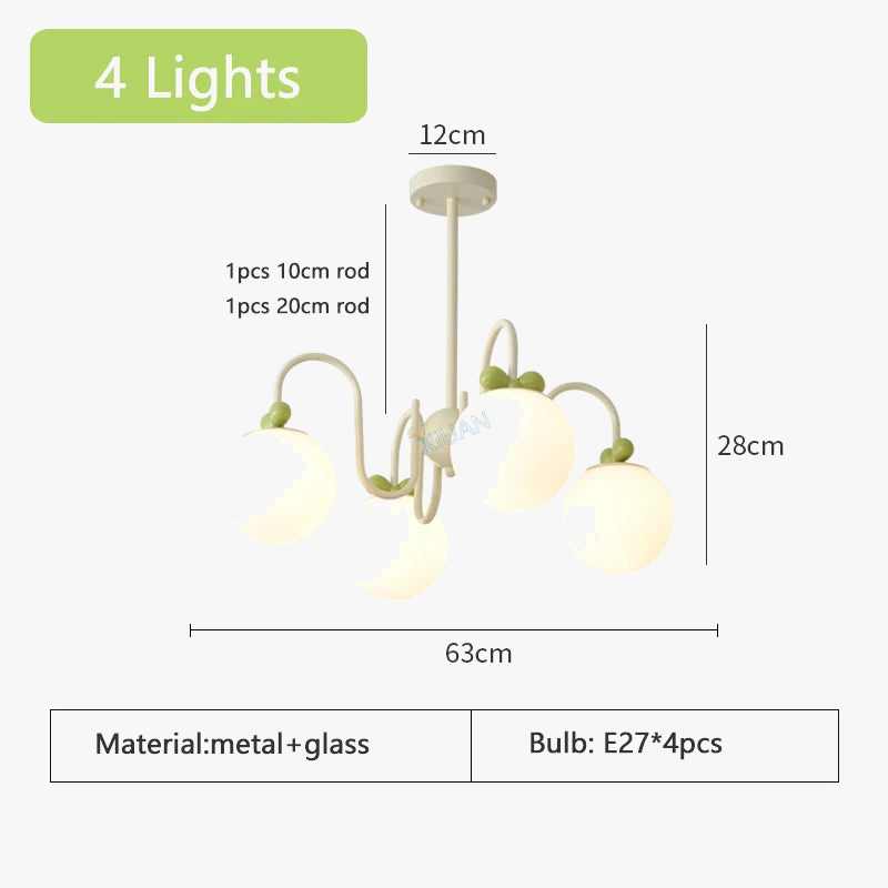 lustre en verre de style français idéal pour hôtel