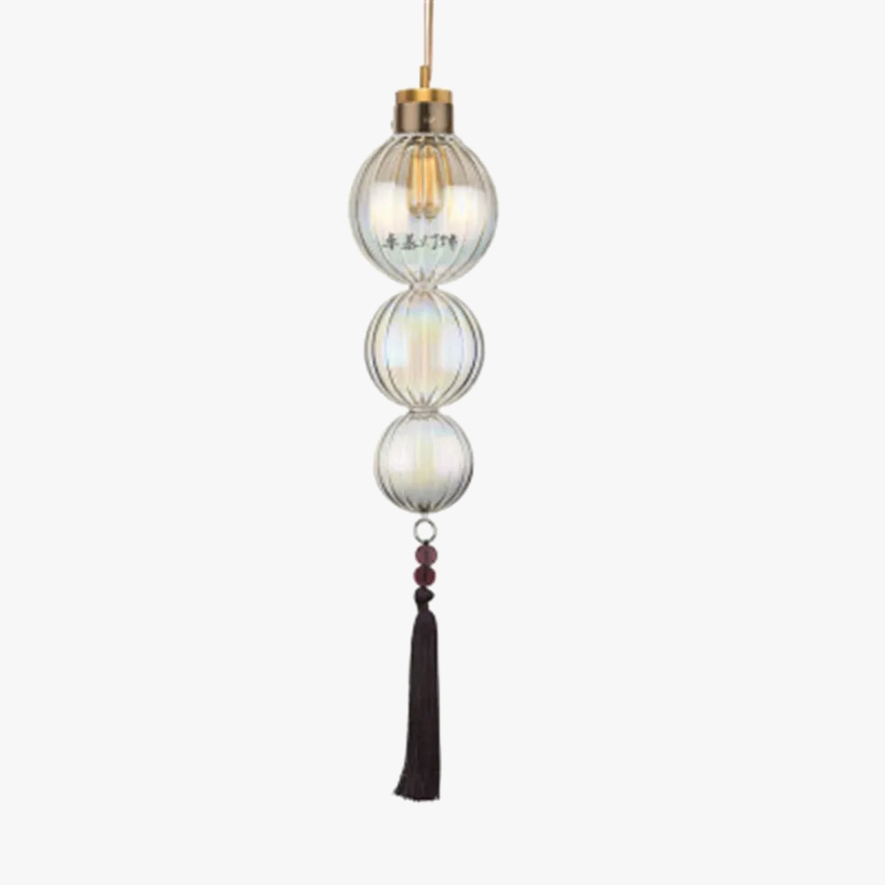 lustre en verre design chinois décoration esthétique pour intérieur