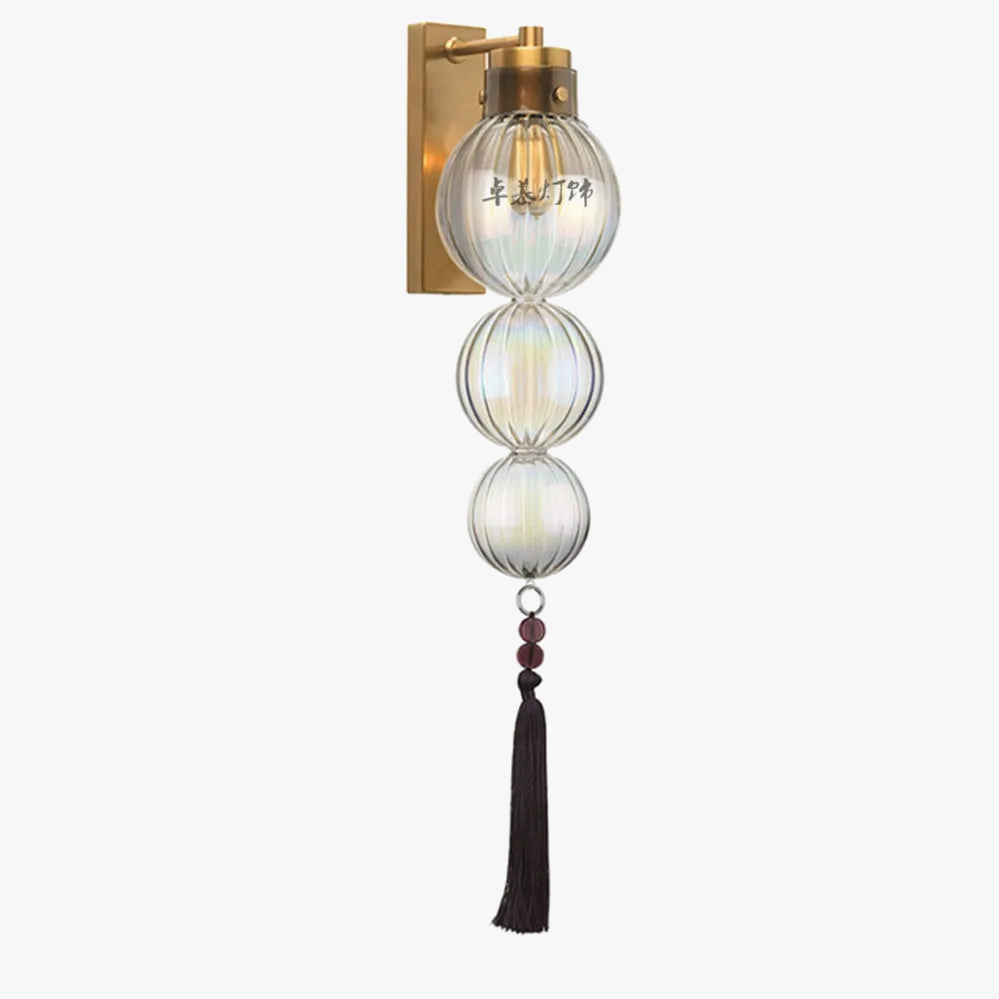 lustre en verre design chinois décoration esthétique pour intérieur