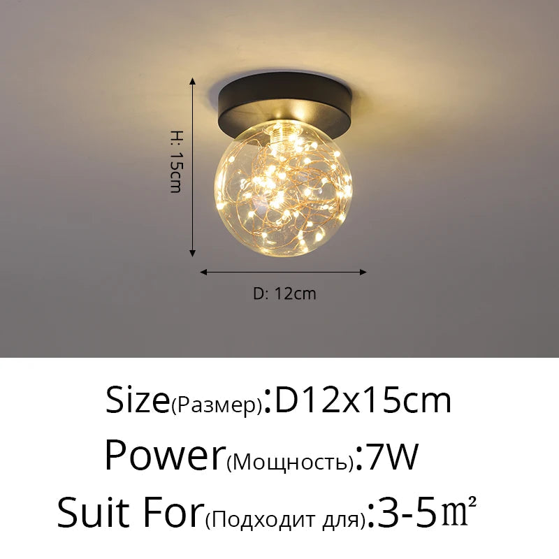 lustre en verre design créatif éclairage intérieur élégant led