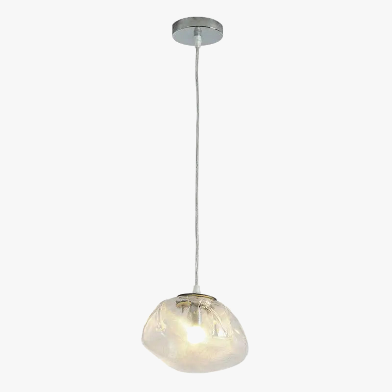 lustre en verre design créatif nuage luminaire décoratif d'intérieur pour villa