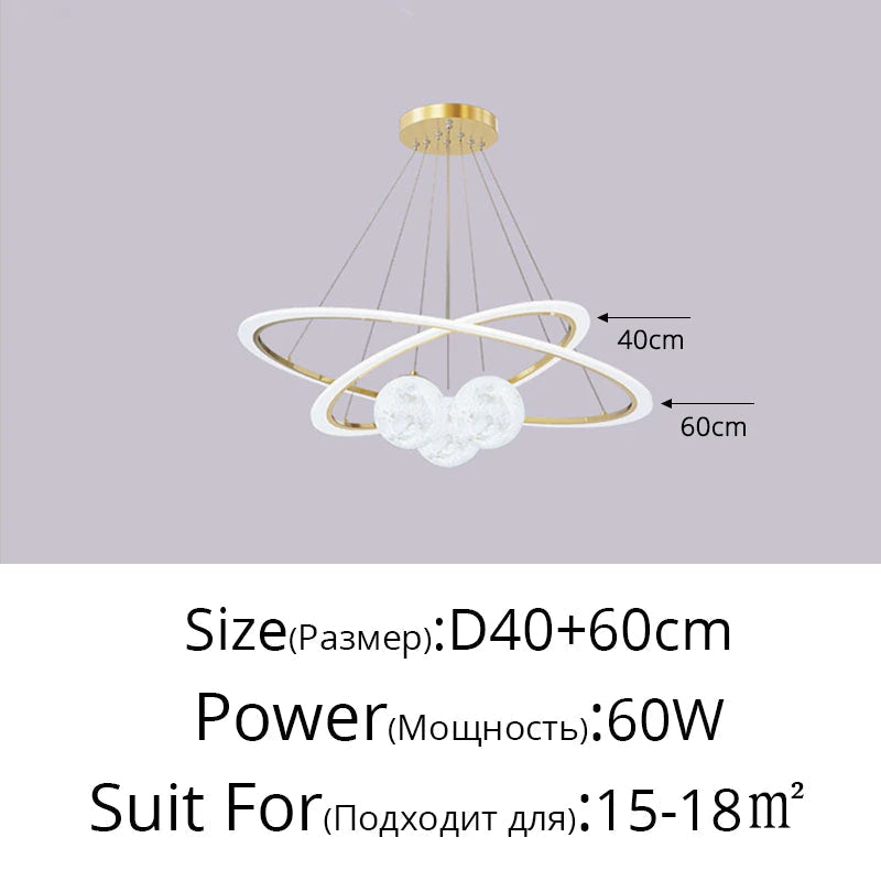 lustre en verre design nordique éclairage intérieur créatif décoratif