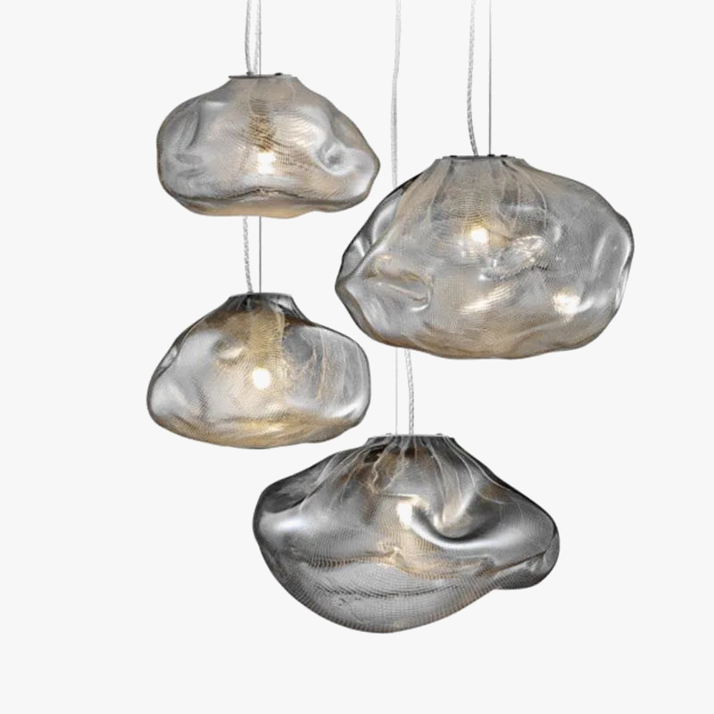 lustre en verre design nuage pour un intérieur créatif