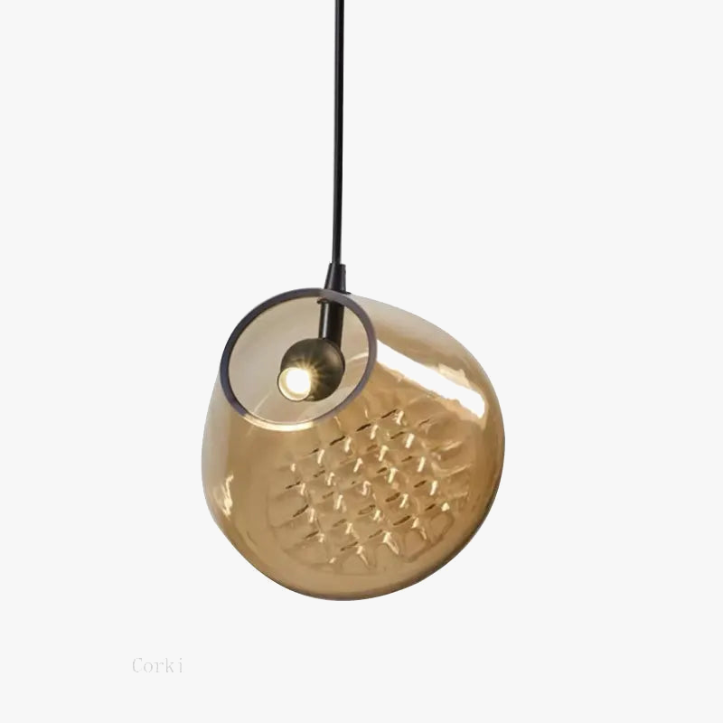 lustre en verre design pour cuisine bar et restaurant