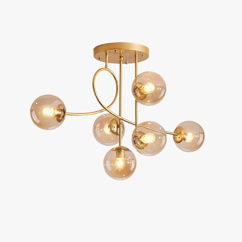 lustre en verre design pour un éclairage élégant intérieur