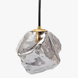 lustre en verre fumé éclairage moderne pour cuisine et bar