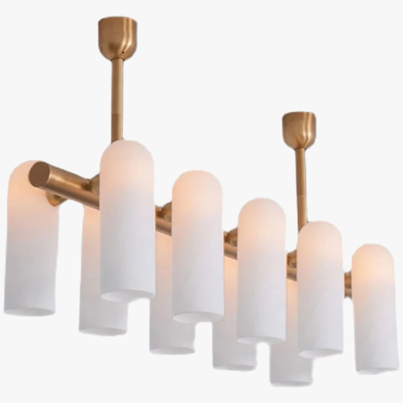 lustre en verre laiteux luminaire suspendu design moderne élégant