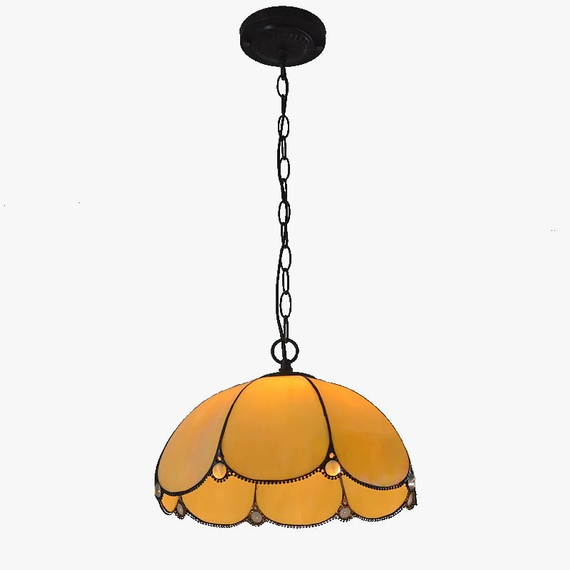 lustre en verre laminé style européen rétro simple éclairage unique