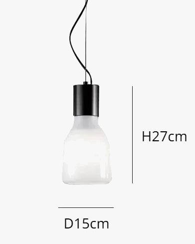 lustre en verre à led design moderne pour décoration intérieure