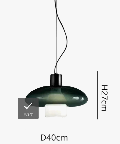 lustre en verre à led design moderne pour décoration intérieure