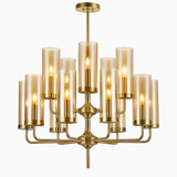 lustre en verre moderne 6 à 15 têtes design nordique luminaire intérieur