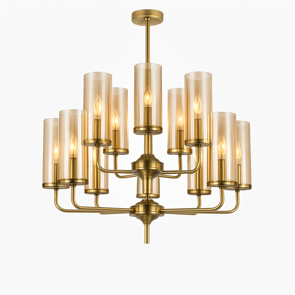 lustre en verre moderne 6 à 15 têtes design nordique luminaire intérieur